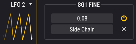 Modulation amount