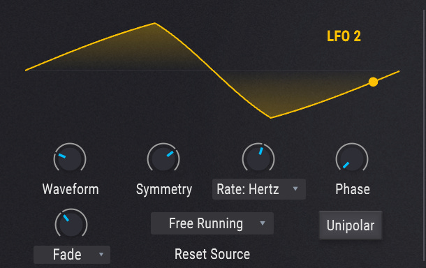 Pigments LFO setting